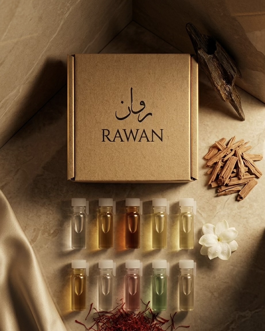 rawan sample sets perfume oil attar