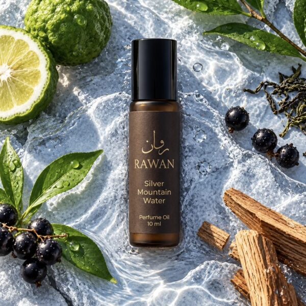 Rawan Fragrances Silver Mountain Water 10 ml attar bottle perfume oil